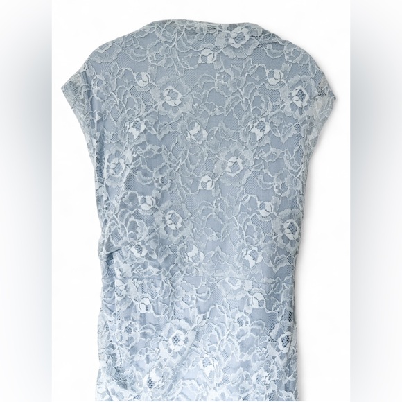Anthropologie The Maya Ruched Cowl-Neck Dress: Lace Edition Blue Women’s - Large - Picture 16 of 16